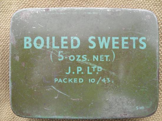 1943 British 'Boiled Sweets' Ration Tin