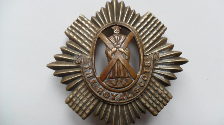 Original Royal Scots Cap Badge 