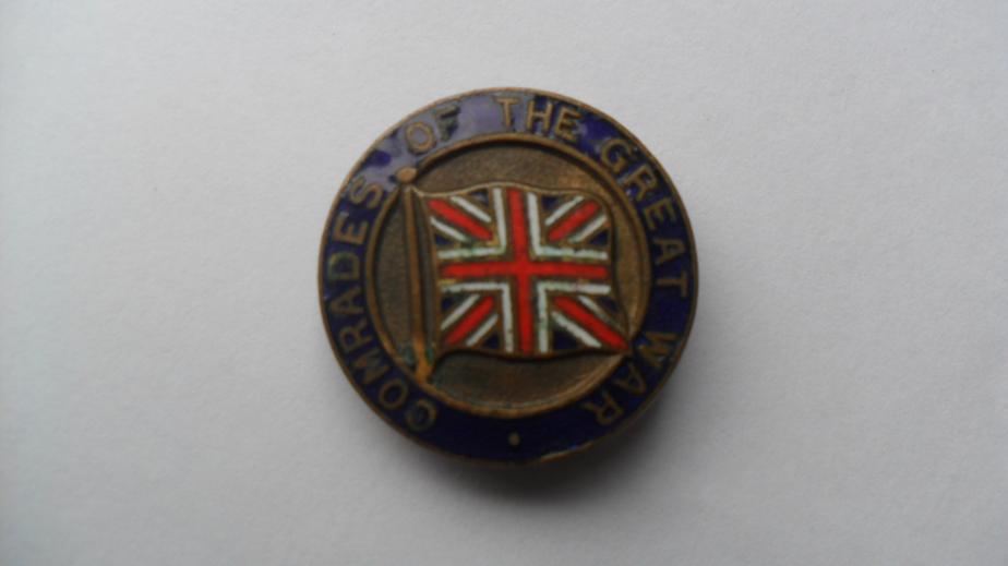 WW1 Comrades Of The Great War Lapel Badge