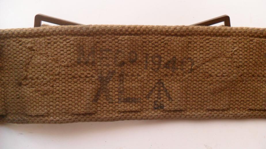 WW2 British 37 Pattern Webbing Belt XL 1940