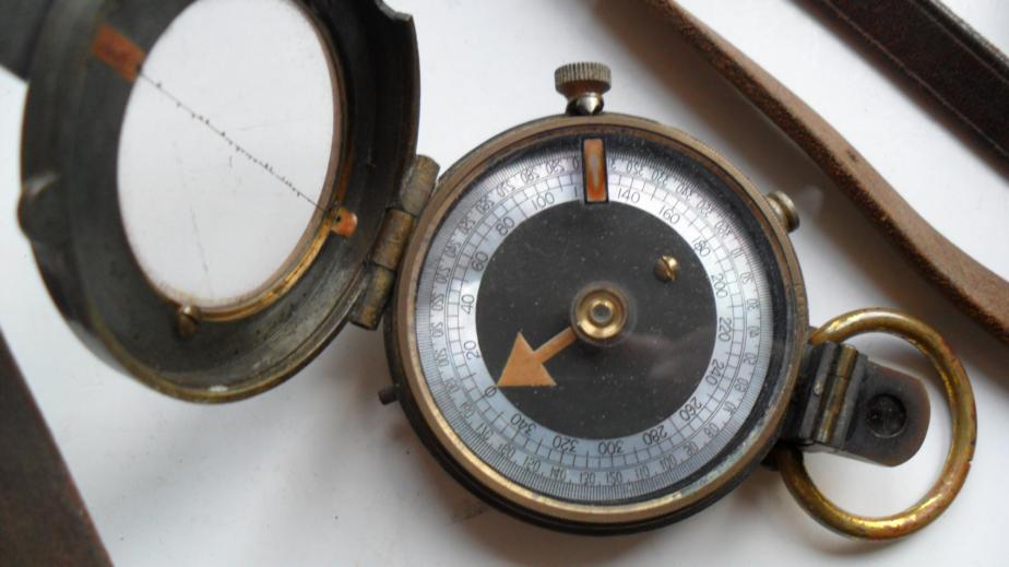 1915 British Army Issue Prismatic Compass ,Named To K.S.L.I.Officer