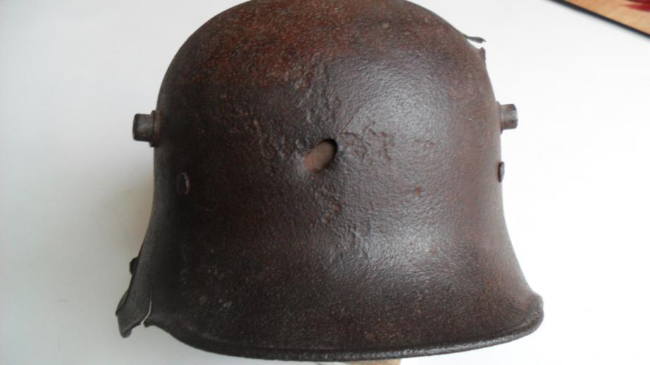 Semi-Relic Battle Damaged M1916 German Helmet