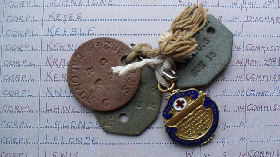 WW1 Identity Discs to RE Motorcyclist & Sister in QAIMNS