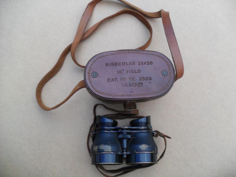 Scarce WW2 Airborne Issue Binoculars + Case