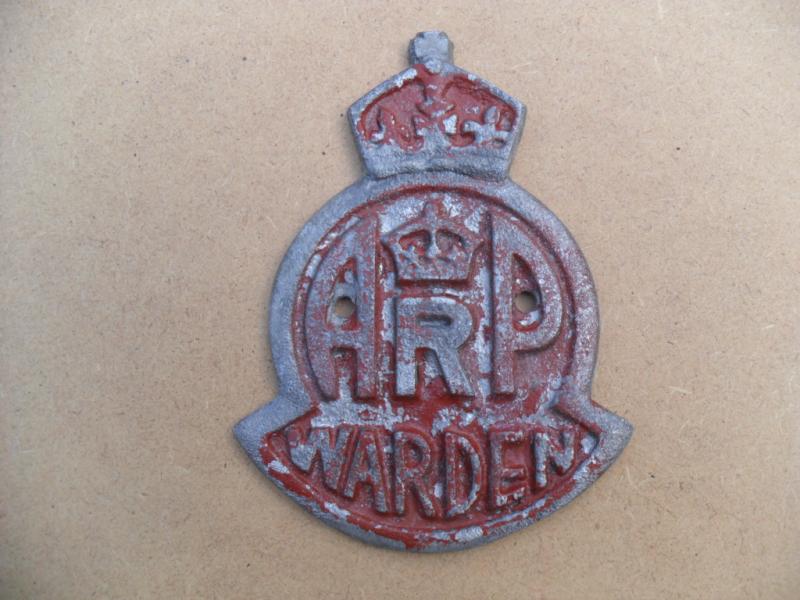 WW2 ARP Wardens Door Plaque