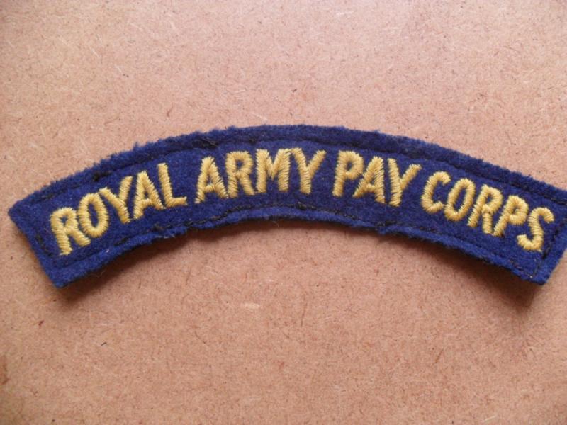 WW2 Royal Army Pay Corps Title