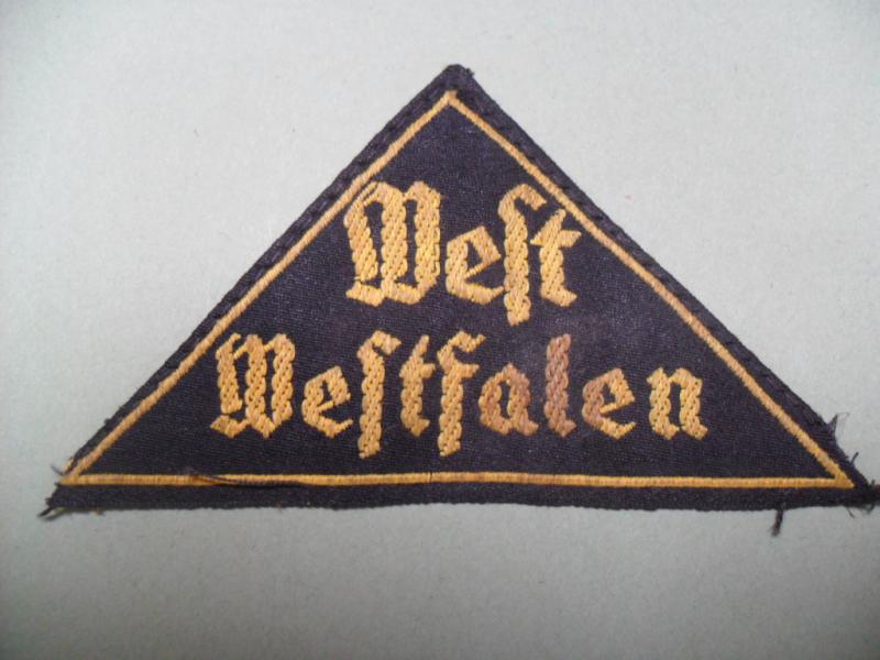 Hitler Jugend / Youth West Westfalen District Shoulder Patch