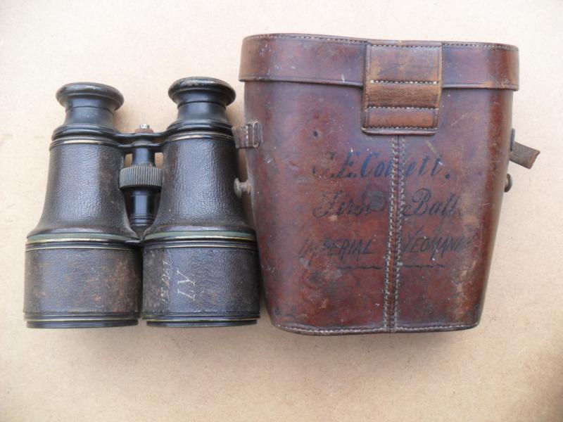 WW1 Imperial Yeomanry Binoculars & case