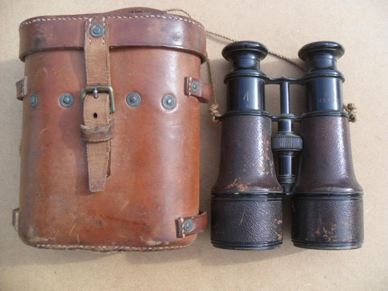WW1 British Binoculars & leather Case 1917