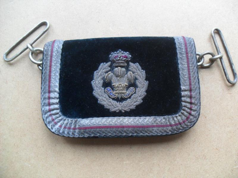 Victorian Prince of Wales Own Royal Wiltshire Yeomanry Cross Belt Pouch