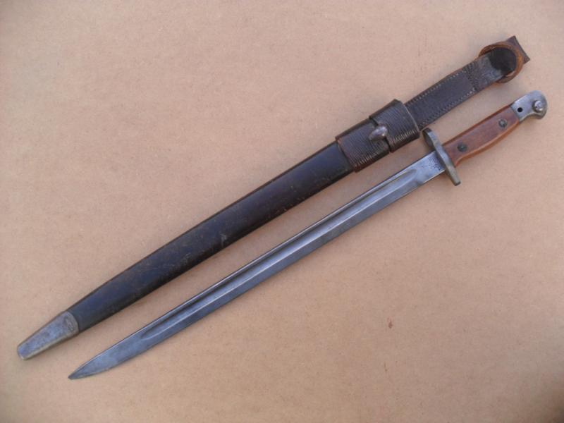 WW1 British 07 Pattern Bayonet with 1939 Pattern Frog