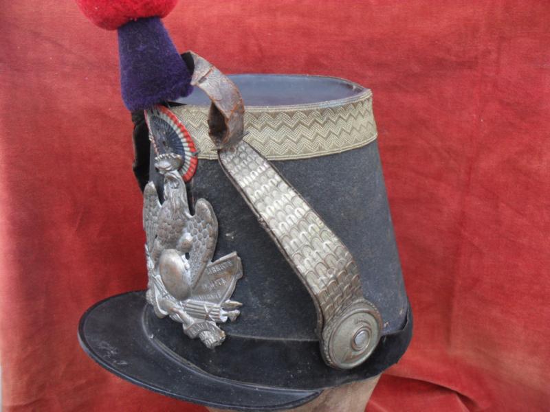 Rare French 2nd Empire Chasseur Officers Shako ( Pre 1860).