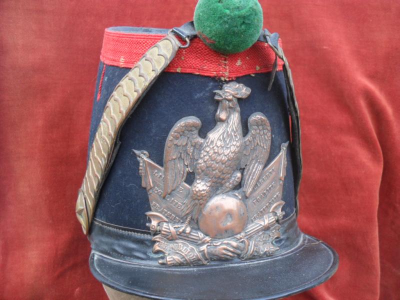 Rare French 2nd Empire Enlisted Mans Shako ( Pre 1860)