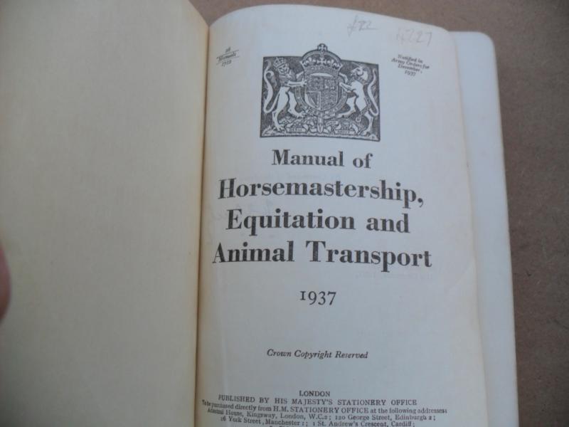 1937 Manual of Horsemanship