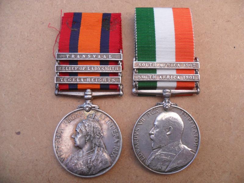 Boer War Medal Pair,  Military Mounted Police