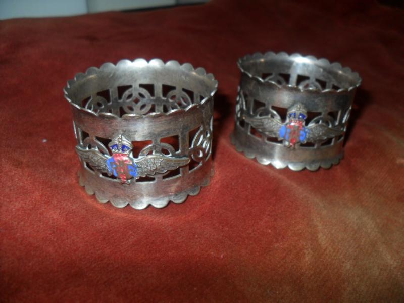 Inter War / WW2 RAF Napkin Rings