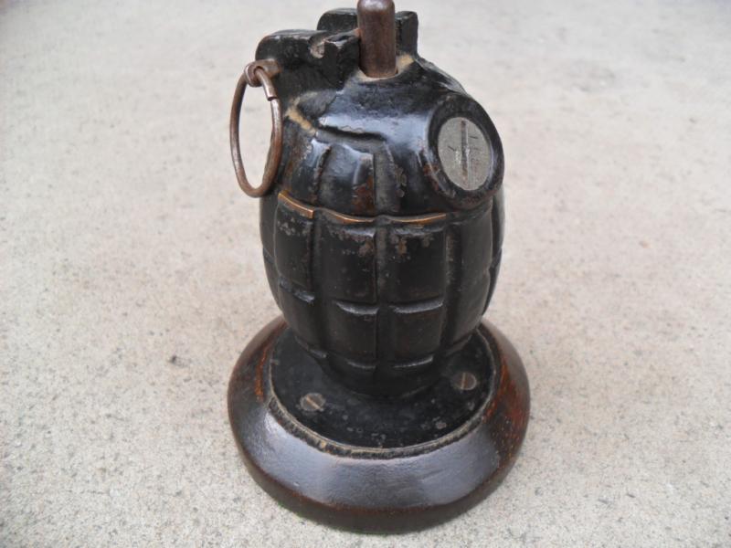 Extremely Fine WW2 Inert No 36 Mills Grenade (Desk Lighter)