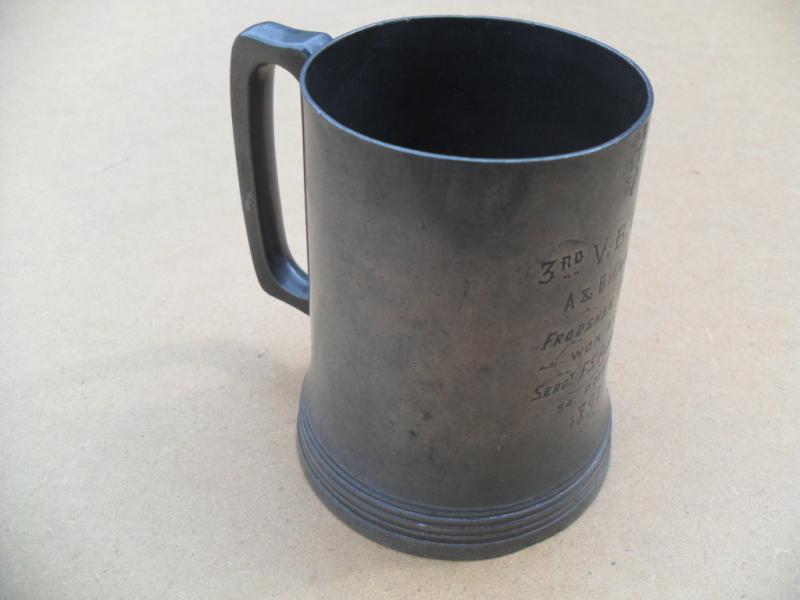 1892  3rd Volunteer Batt`n  Bedfordshire Rifles Presentation Tankard