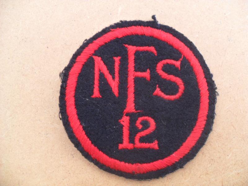 WW2 NFS 12 Cloth Breast Badge ( Stevenage)