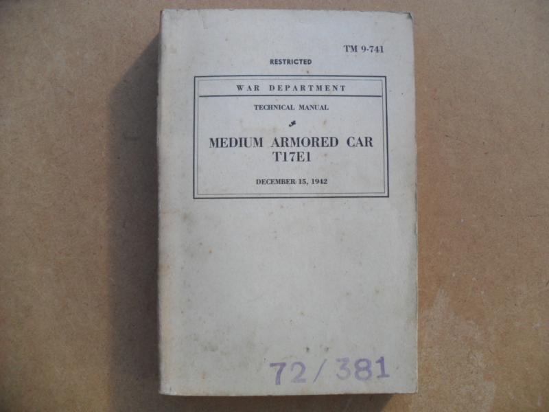 1942 US Medium Armored Car T17E1 Technical Manual