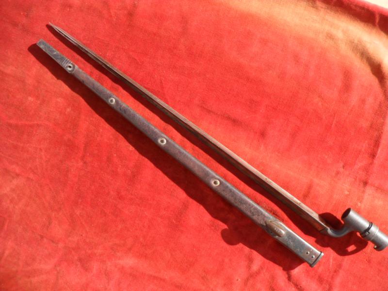 1876 P Martini Henry Bayonet with Scarce MK1 Scabbard