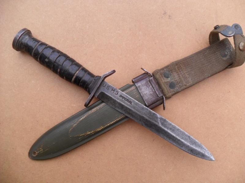 WWII US M3 Fighting Knife (Early Blade Stamped Model)