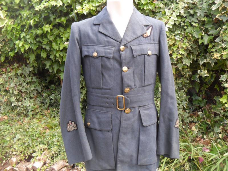 WWII RAF Wt / Officer`s Air Gunner`s Tunic (Scarce Issued Label)