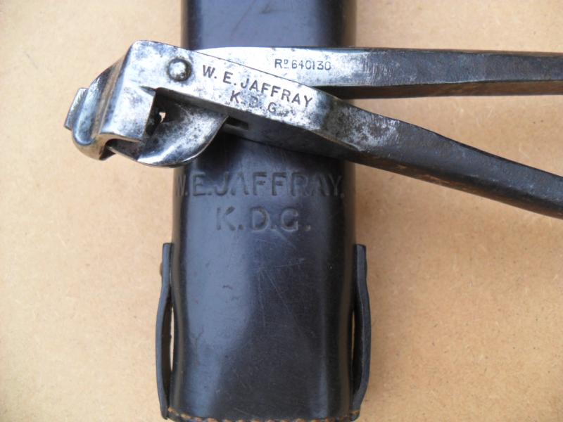 Scarce WW1 Officer`s Private Purchase Wire Cutters (Lt.Col.Sir W.E.Jaffray 1st KDG,RFC)