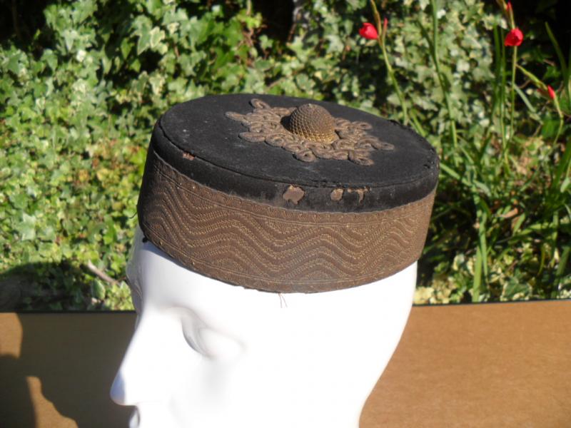 Victorian Officer`s Pill Box Hat