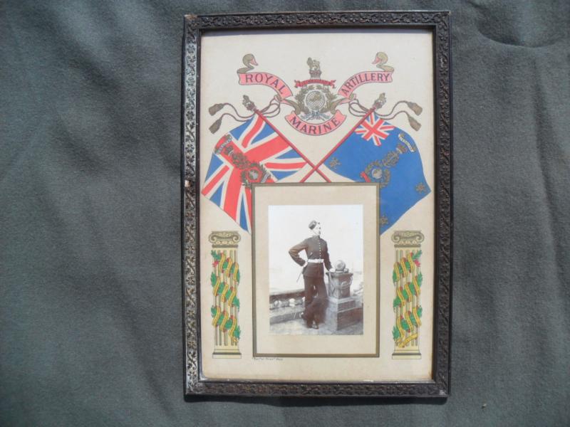 Victorian Royal Marine Artillery Framed Photograph