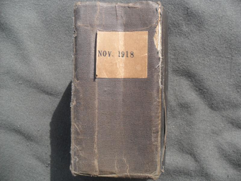 November 1918 Officer`s Monthly List Book