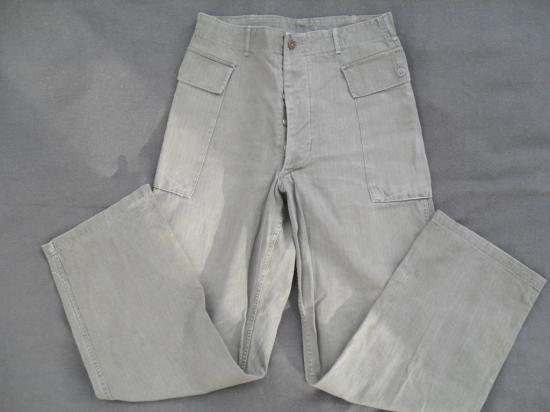 WW2 US 2nd Pattern HBT Trousers (D-Day Type)