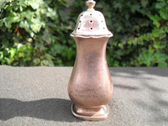 Pre-1952 1st Btn Parachute Regiment Sergeant's Mess Condiment Shaker