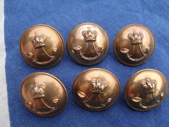 Victorian Durham Light Infantry Officer's Buttons 1881-1902