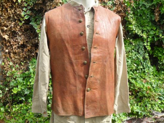 Scarce WW2 Indian Made Leather Jerkin