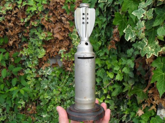 Inert 1942 Dated 2-Inch Mortar Signal Round Money Box