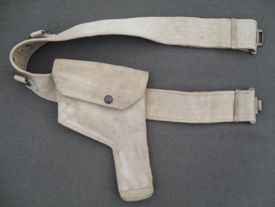 WW2 British 37 Pattern Webbing Belt & Holster