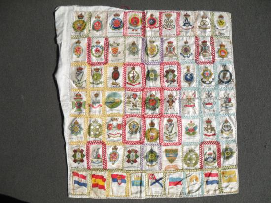 WW1 Period Regimental ''Silk Cards'' embroidery