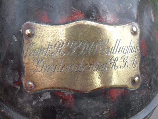 Additional Images Londonderry R.G.A Officer's Helmet Transit Tin (Code 51174)