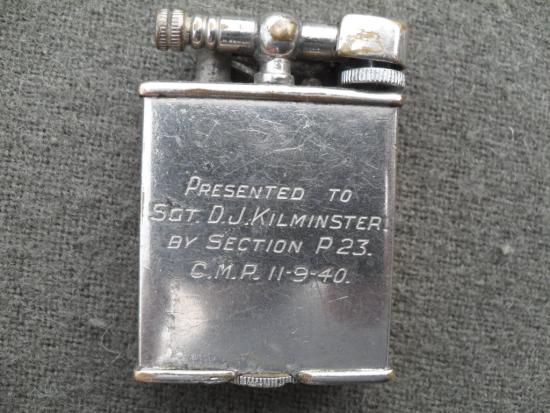 1940 Corps Of Military Police Presentation Lighter