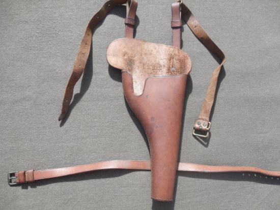 WW1 / Inter-War Period British Officer's Cavalry Style Leather Holster