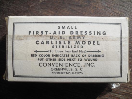 Early WW2 U.S Army Carlisle Model Small First-Aid Dressing