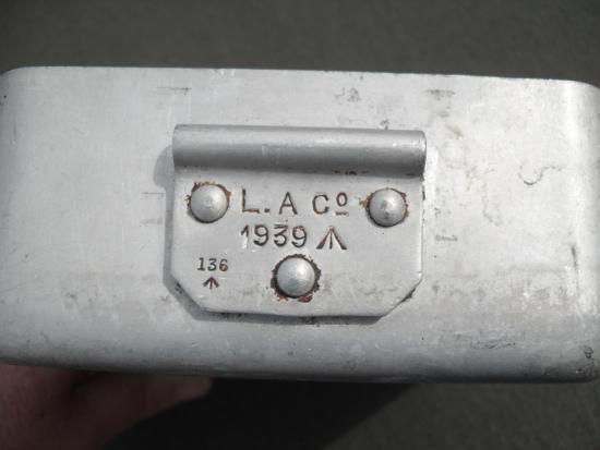 Scarce 1939 British Aluminium Mess Tin  A/F