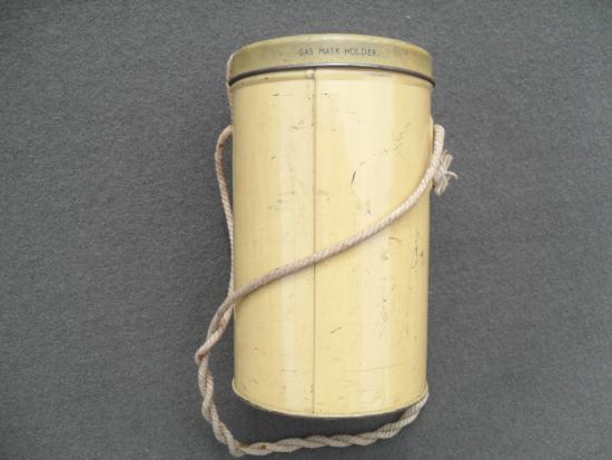 WW2 British Civilian Gas Mask Tin (Highgate, London Address)