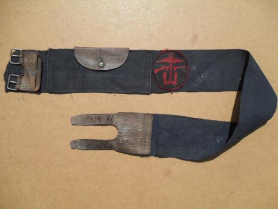 WW2 Printed Combined Operations Formation Sign On Royal Navy Money Belt