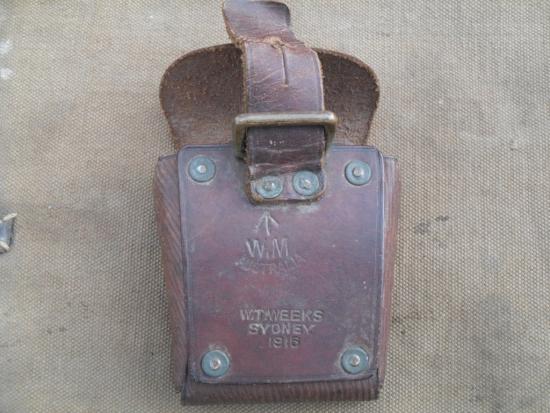 WW1 Australian Light Horse Troops 1915 Pattern Ammo Belt Pouch (2nd Type)