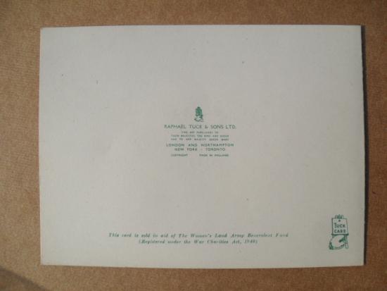 WW2 Women's Land Army Christmas Greetings Card