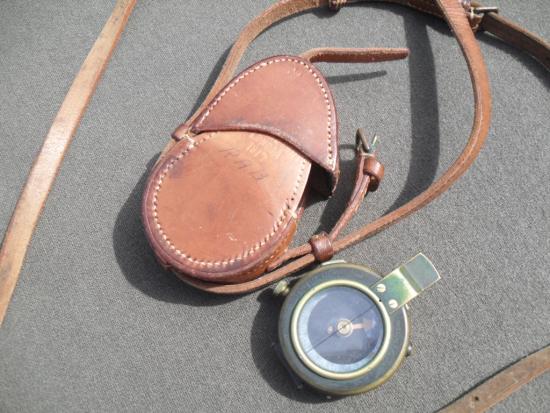 WW1 South Lancashire Reg't Attributed Officer's Compass & Case 1917