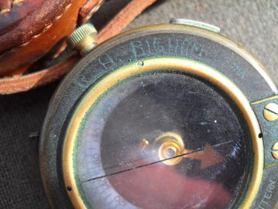 WW1 South Lancashire Reg't Attributed Officer's Compass & Case 1917