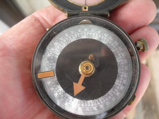 WW1 South Lancashire Reg't Attributed Officer's Compass & Case 1917